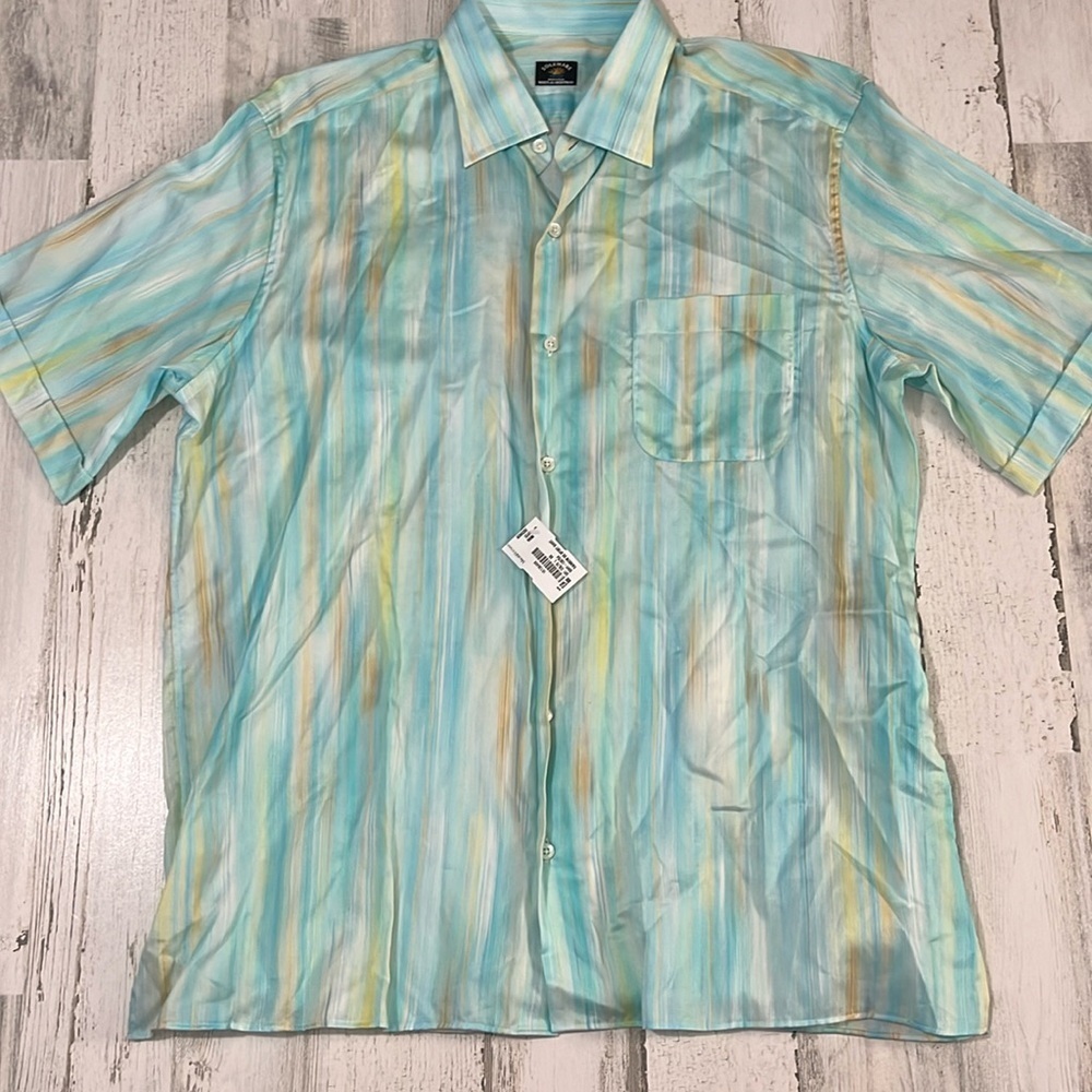 Solemare Maus & Hoffman Watercolor Button Down Size Large.  NWT
